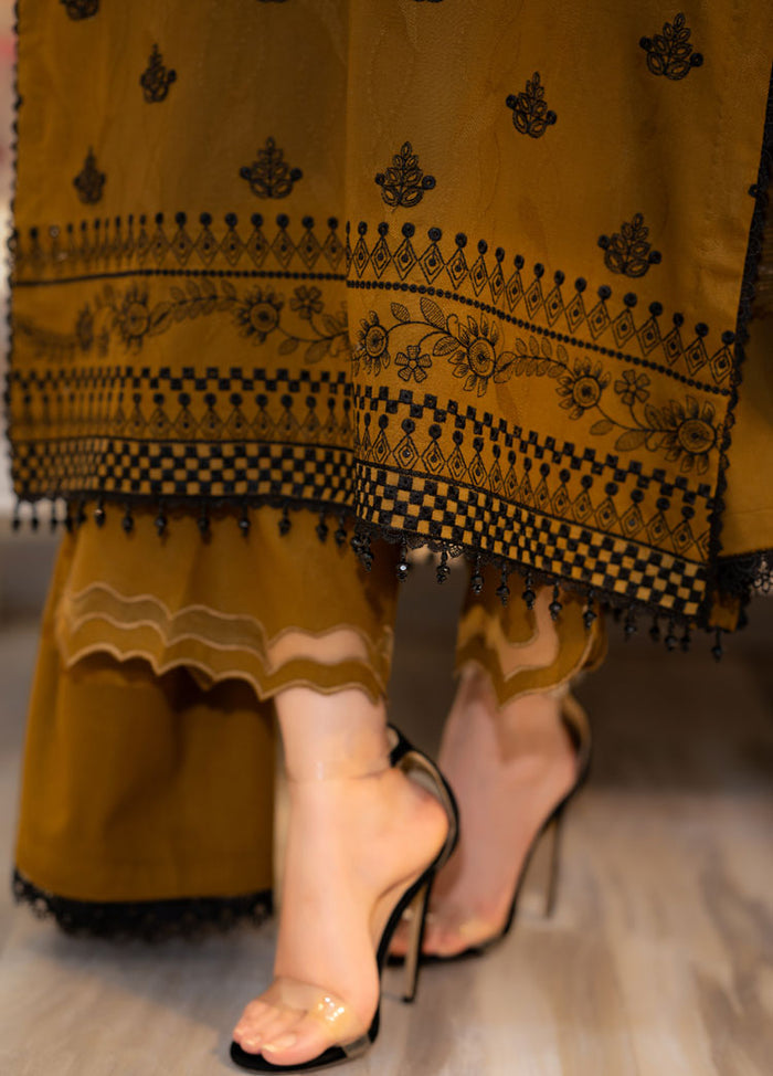 LIBAAS | MEHNDI | UNSTITCHED LAWN 3PC