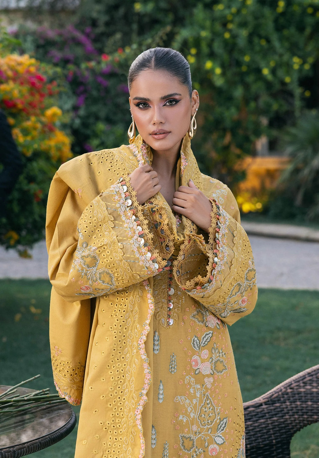 ELAF | GOLD | UNSTITCHED LAWN 3PC
