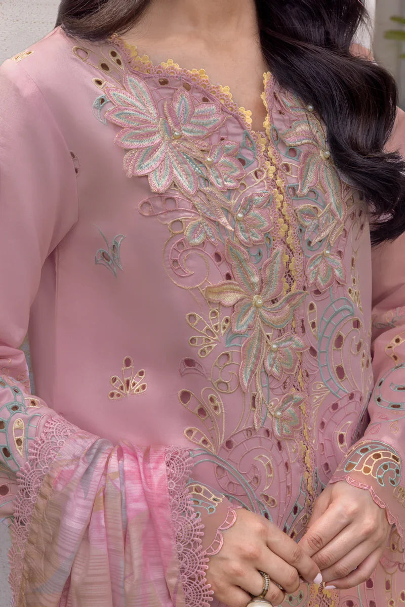 RANG RASIYA - 3PC LAWN EMBROIDERED SHIRT WITH CHIFFON  EMBROIDERED READY TO WEAR DUPATTA (WM-403)