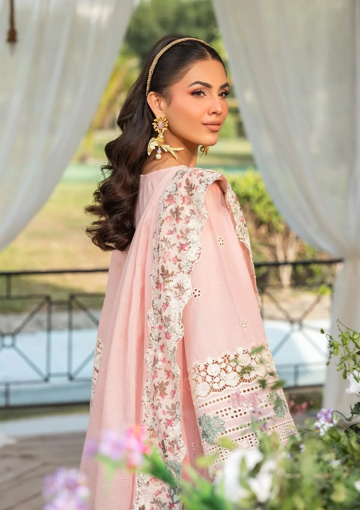 ELAF | OH MY ROSE | TEA PINK | UNSTITCHED LAWN 3PC