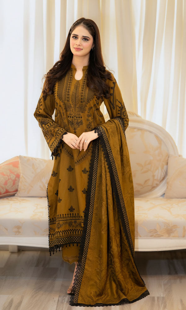 LIBAAS | MEHNDI | UNSTITCHED LAWN 3PC