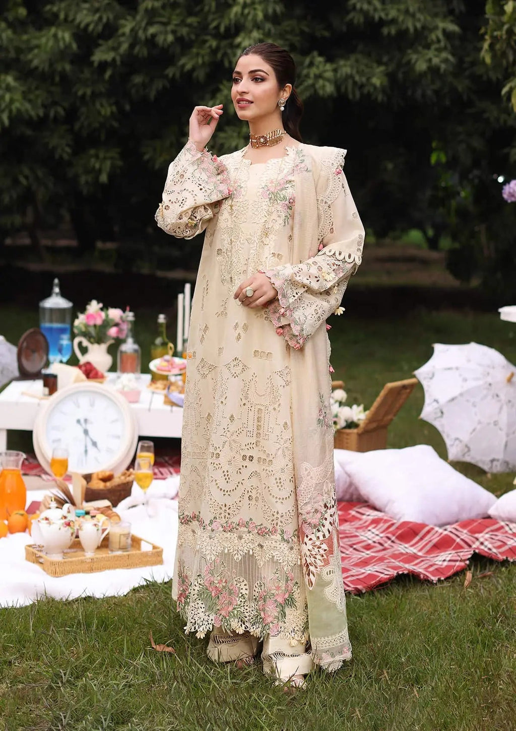 KAHF | SHIREEN | UNSTITCHED LAWN 3PC