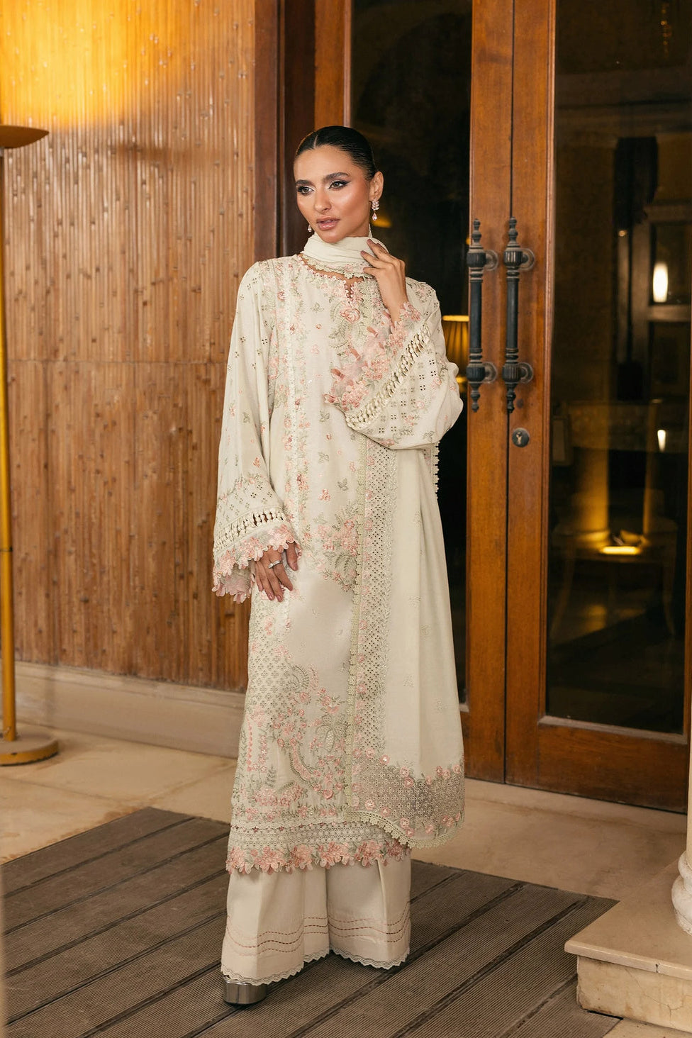ELAF | PEARLOSA | LAWN UNSTITCHED 3PC