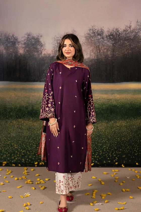 URGE | PURPLE | UNSTITCHED LAWN 3PC