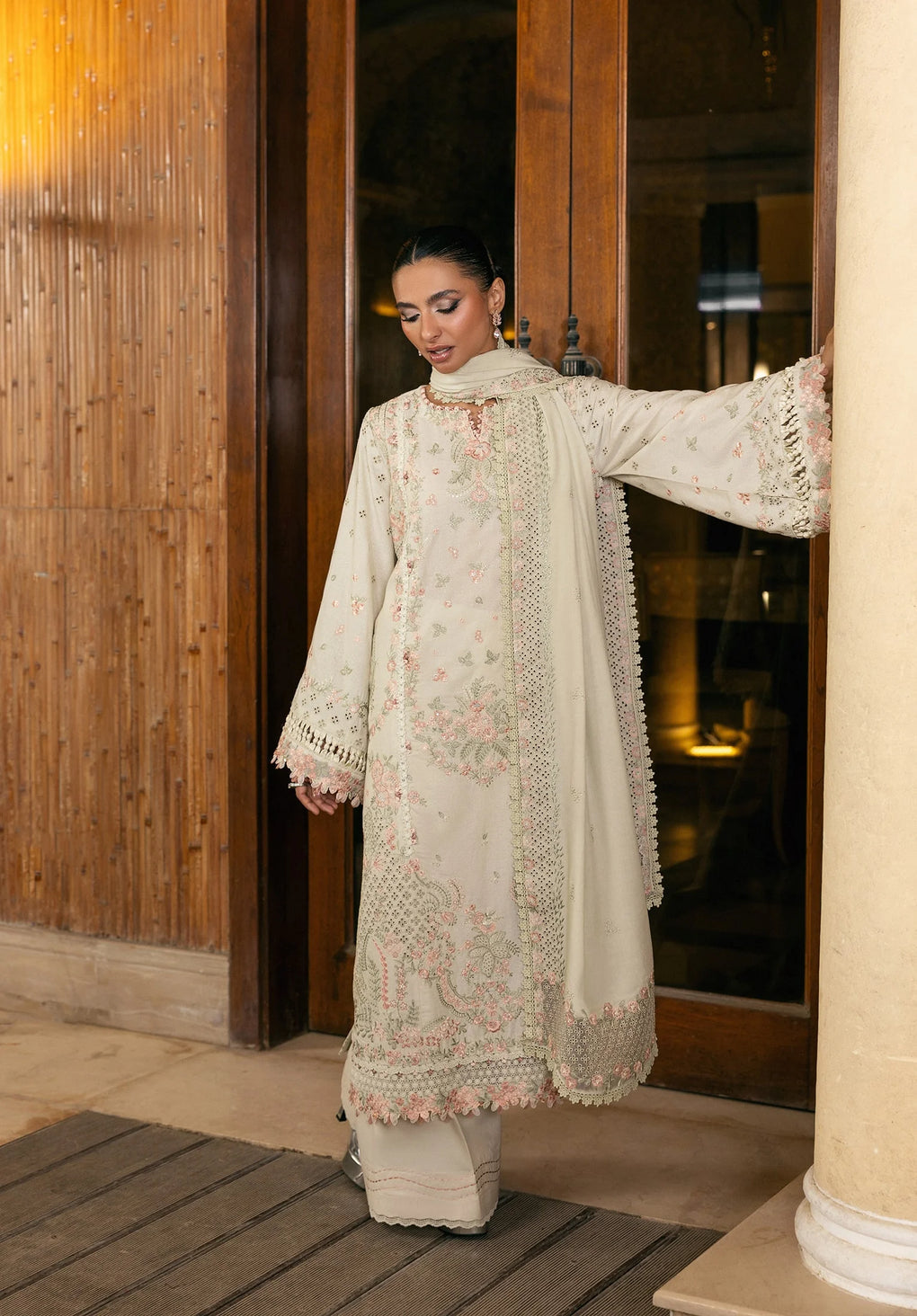 ELAF | PEARLOSA | LAWN UNSTITCHED 3PC