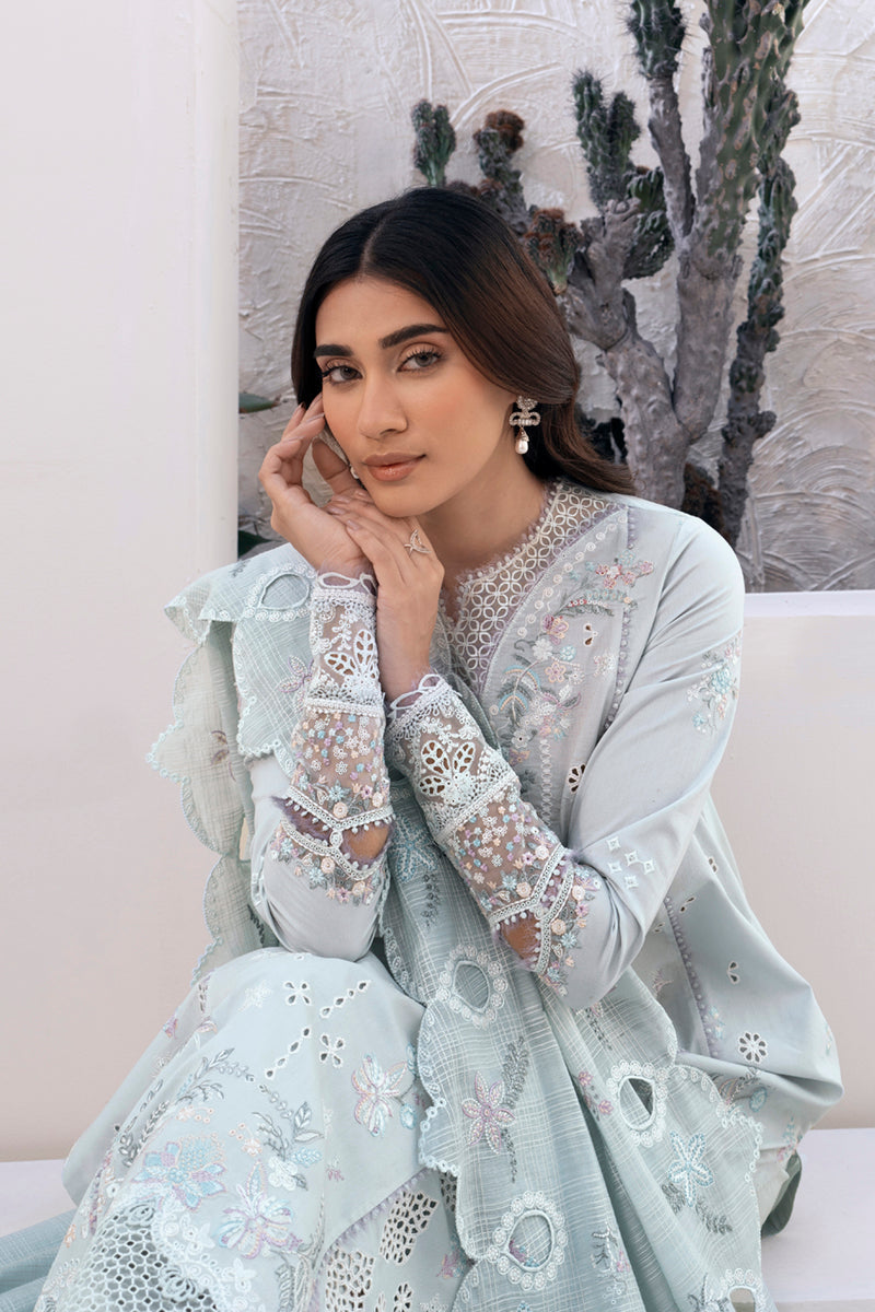 QALAMKAR | LUNE | UNSTITCHED LAWN 3PC