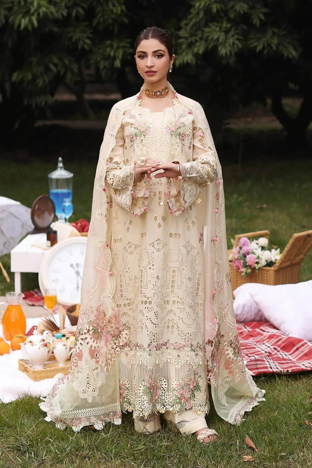 KAHF | SHIREEN | UNSTITCHED LAWN 3PC