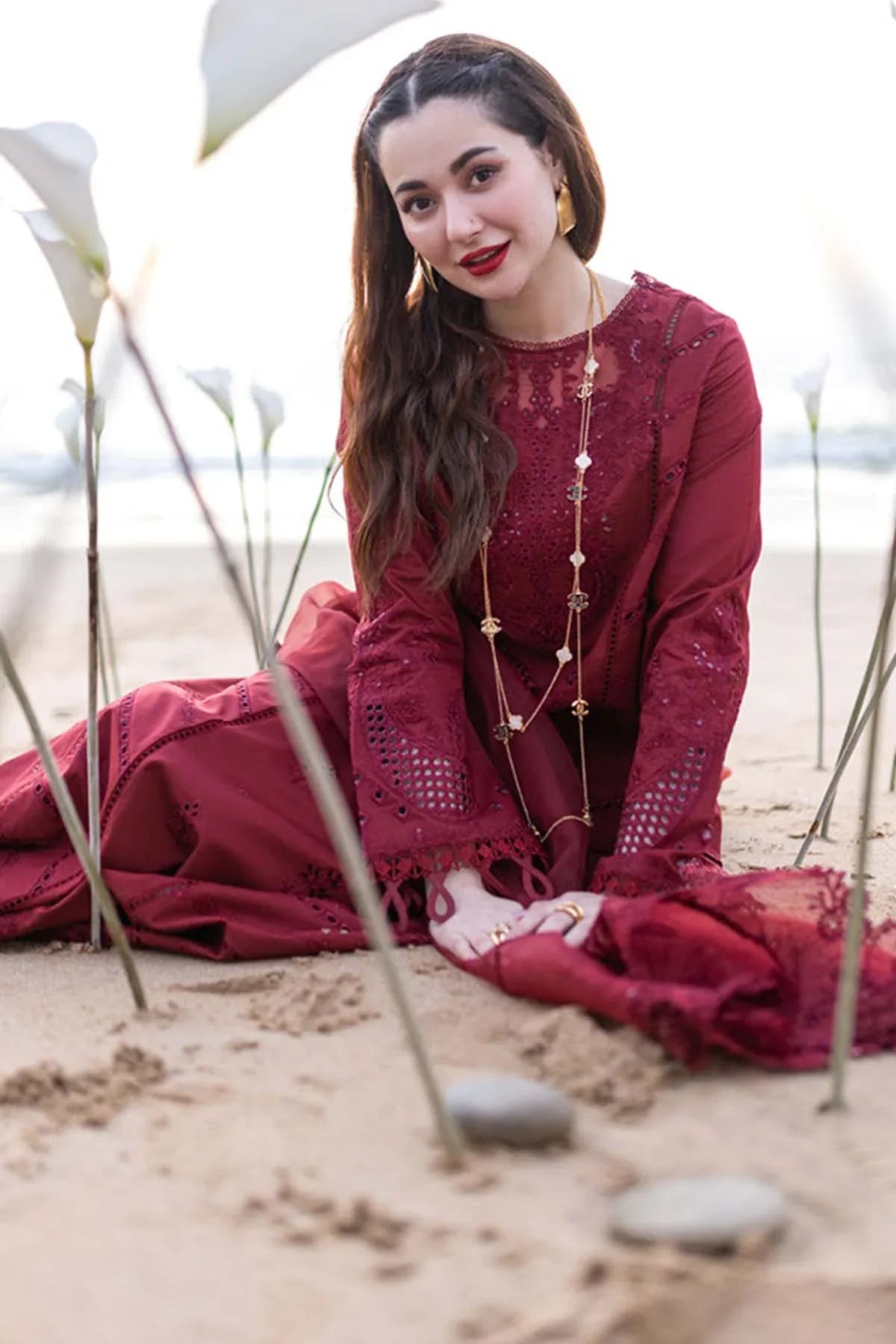 QALAMKAR | LAWN CHIKANKARI EMBROIDERED UNSTITCHED 3PC