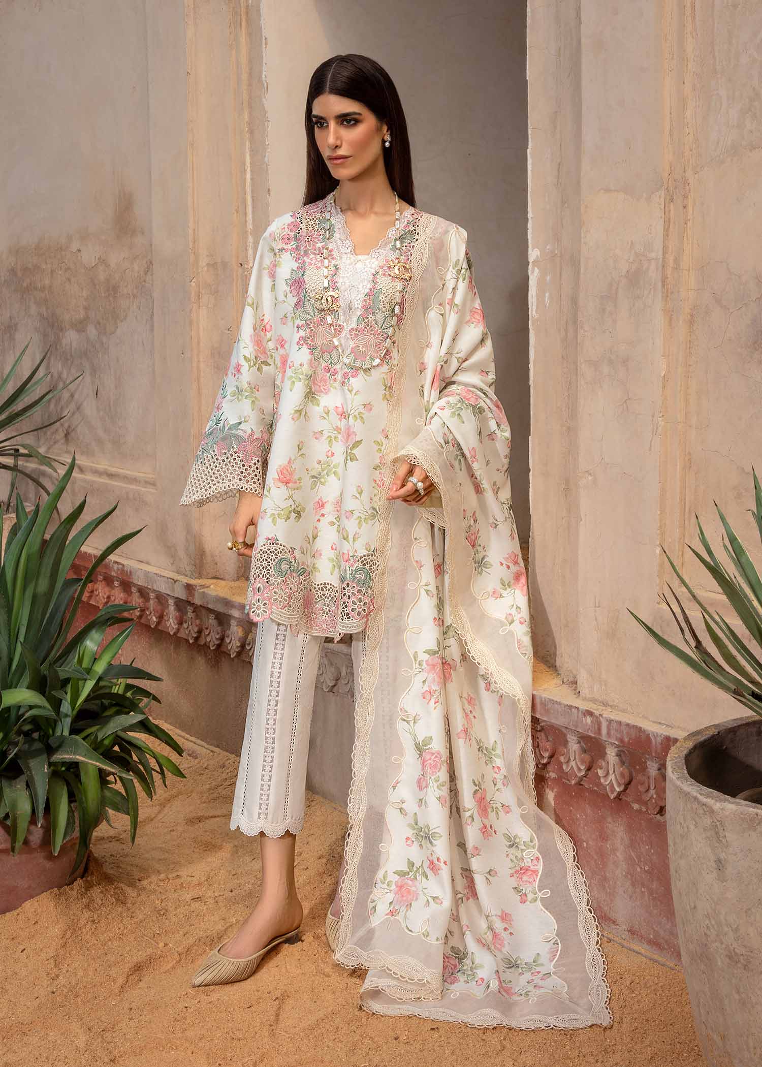 CRIMSON | A FLOWER NAMED PEACE | UNSTITCHED LAWN 3PC