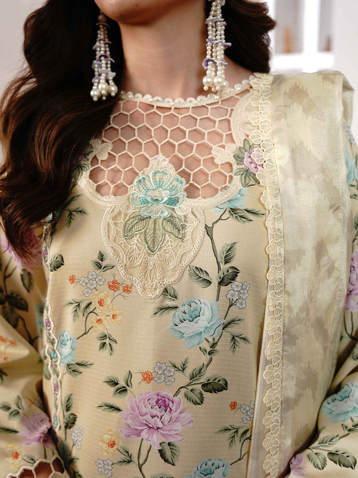 BIN ILYAS | NOURA | UNSTITCHED SUMMER LAWN 3PC