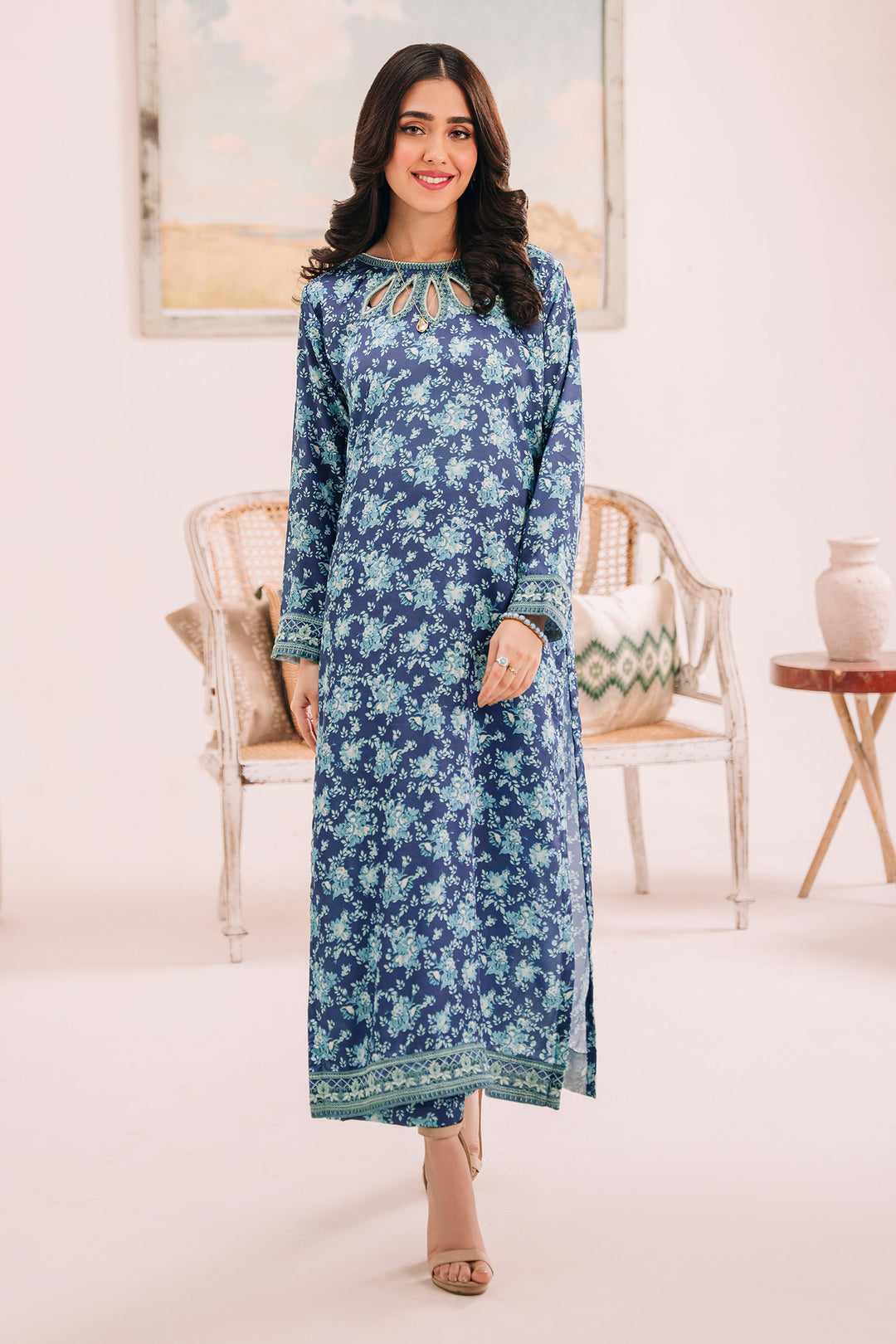 BAROQUE | WAVES | UNSTITCHED SUMMER LAWN 3PC