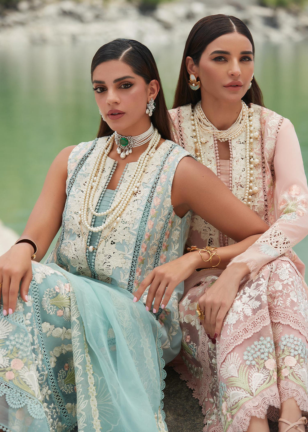CRIMSON | Chikkankari Affair | UNSTITCHED LAWN EID 3PC COLLECTION