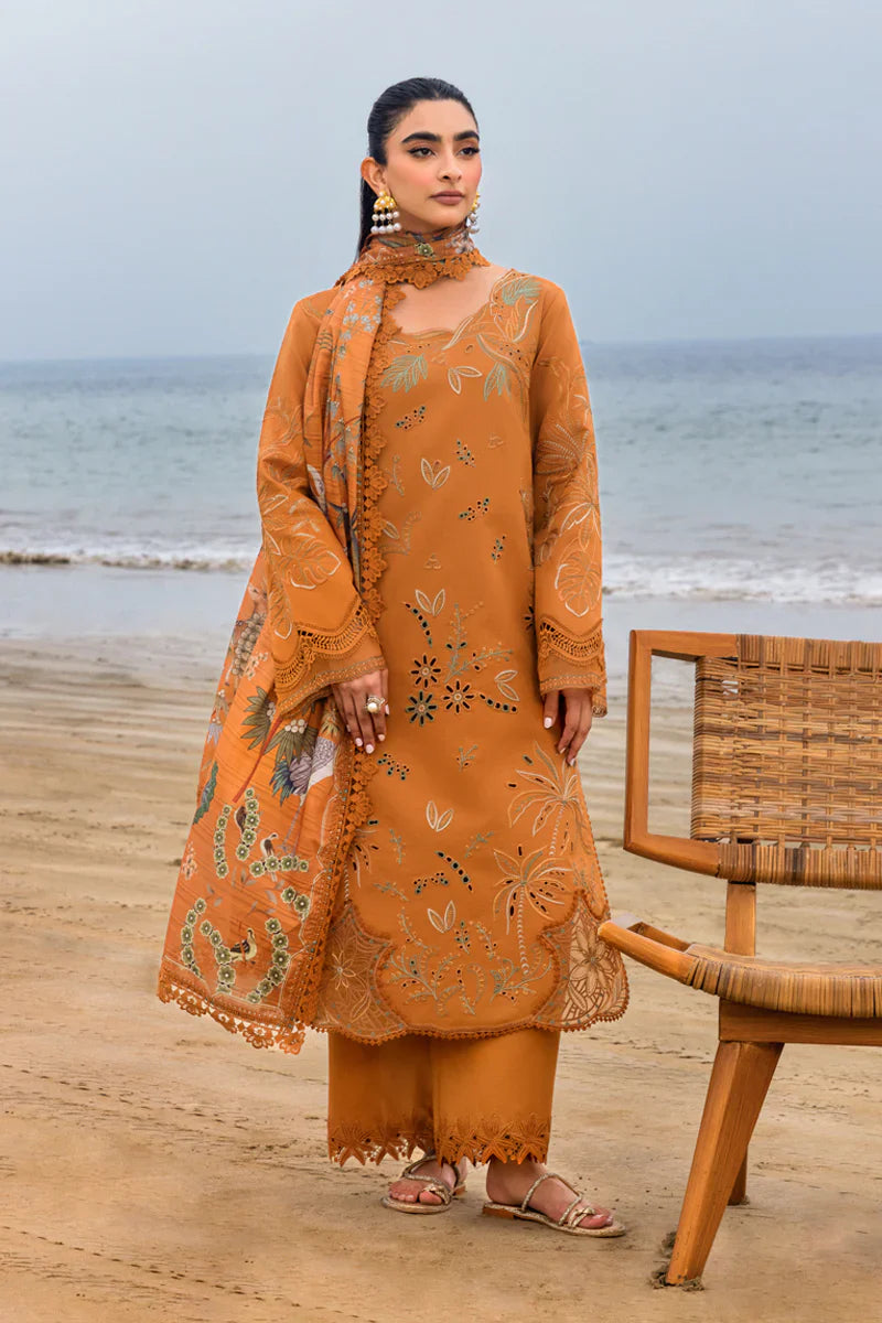RANG RASIYA - 3PC LAWN EMBROIDERED SHIRT WITH PRINTED CHIFFON EMBROIDERED DUPATTA (WM-416)