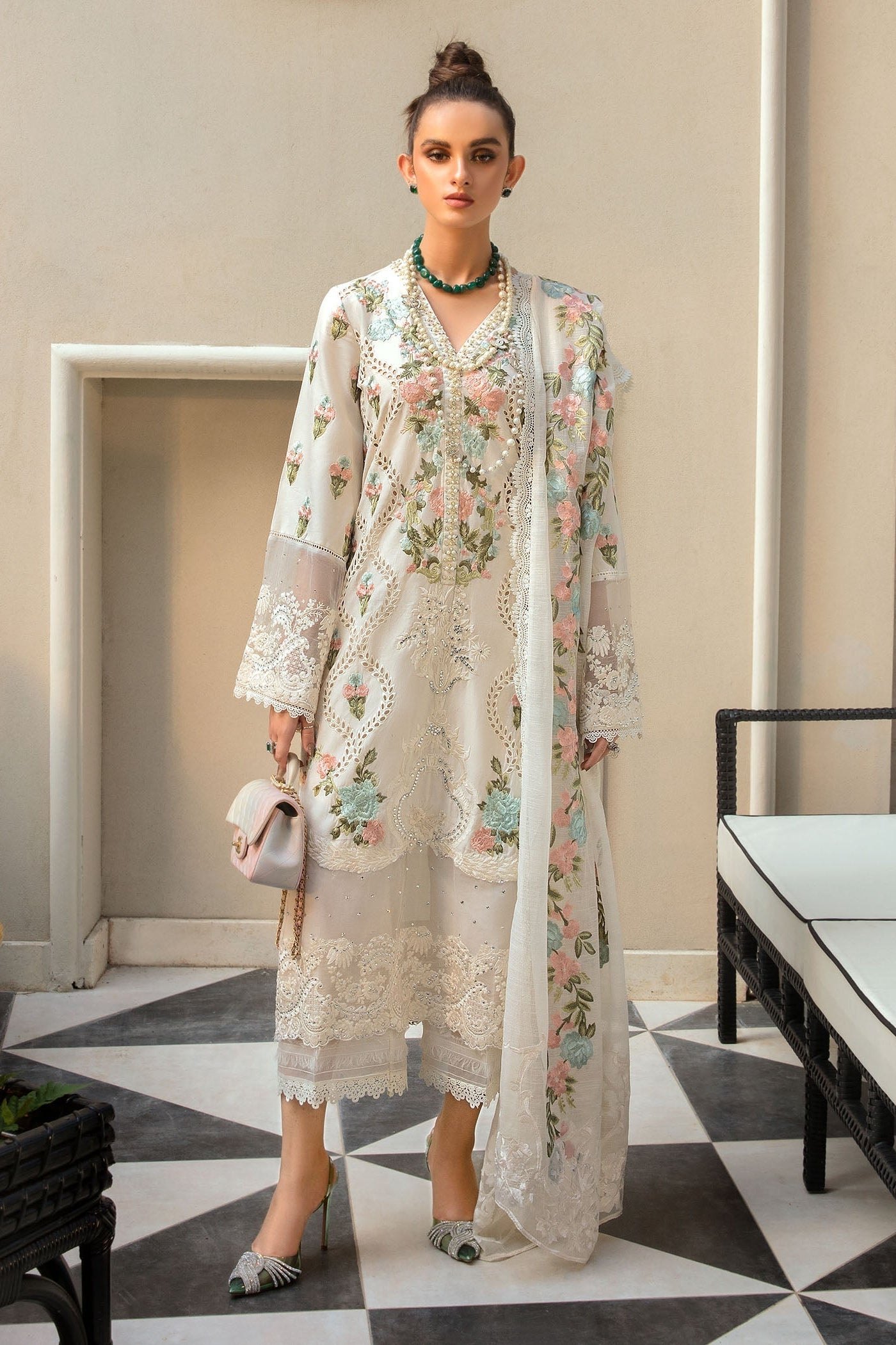 CRIMSON | Monsoon Blooms | UNSTITCHED LAWN 3PC