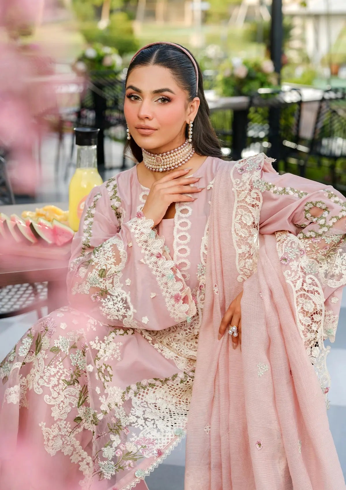 ELAF | OH MY ROSE | TEA PINK | UNSTITCHED LAWN 3PC