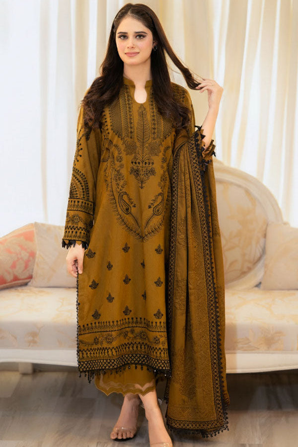 LIBAAS | MEHNDI | UNSTITCHED LAWN 3PC