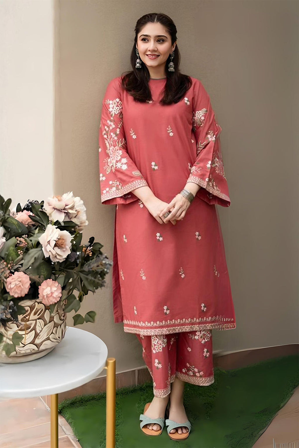 URGE - 2PC LAWN EMBROIDERED SHIRT AND TROUSER