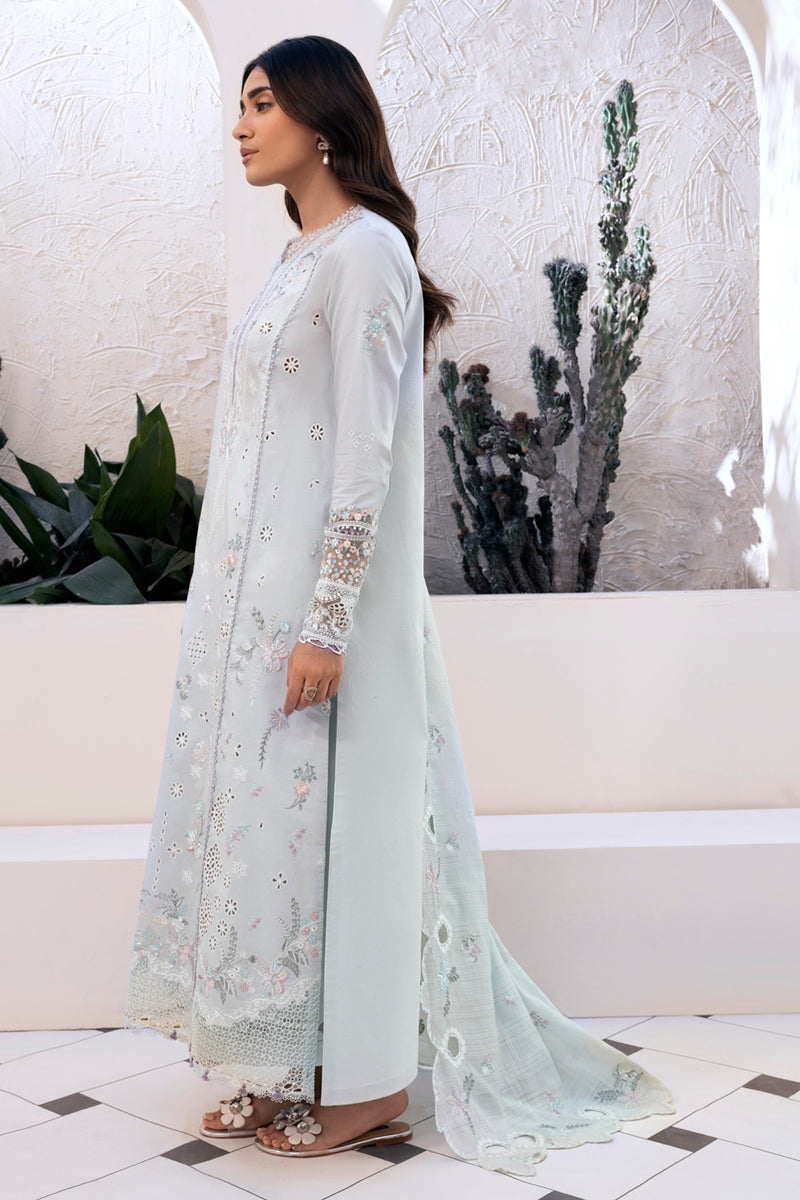 QALAMKAR | LUNE | UNSTITCHED LAWN 3PC