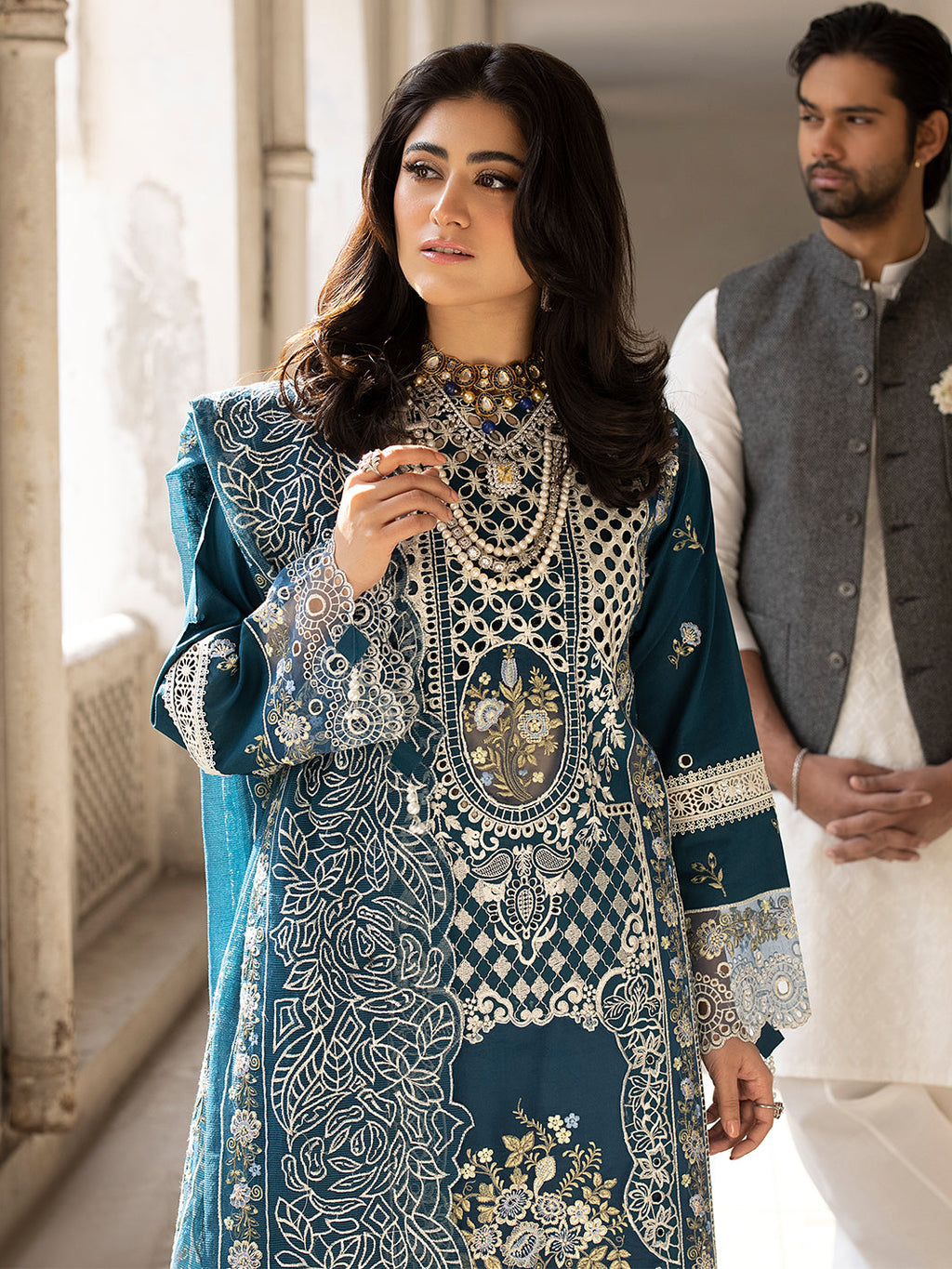 MAHNUR | SELENE | UNSTITCHED LAWN 3PC