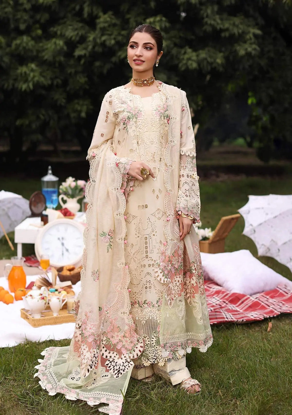 KAHF | SHIREEN | UNSTITCHED LAWN 3PC
