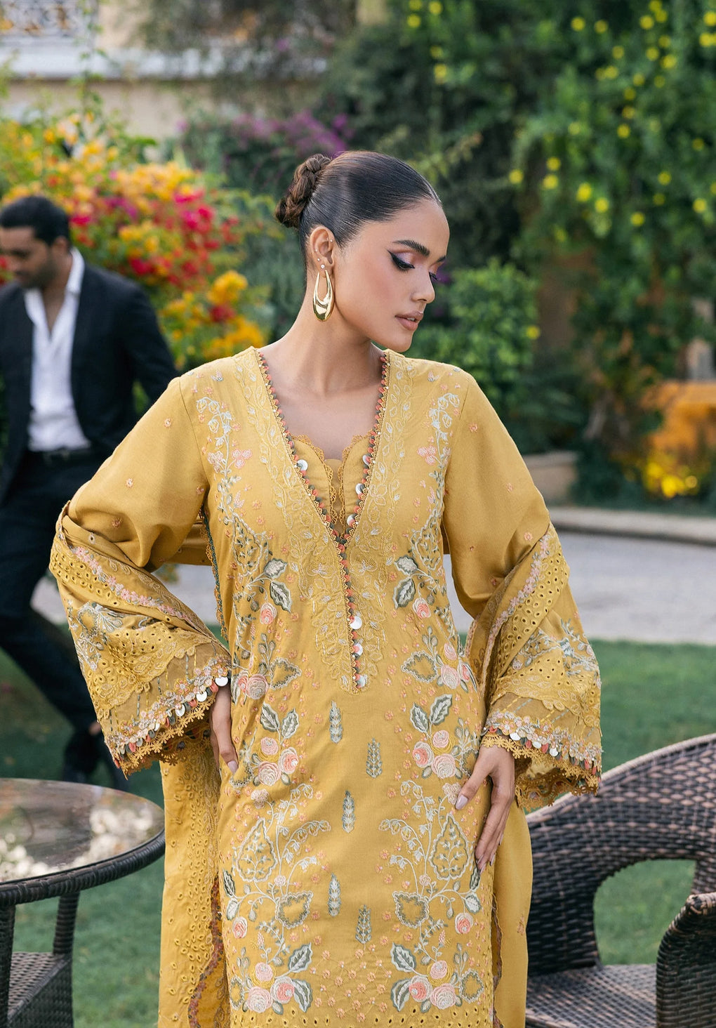 ELAF | GOLD | UNSTITCHED LAWN 3PC
