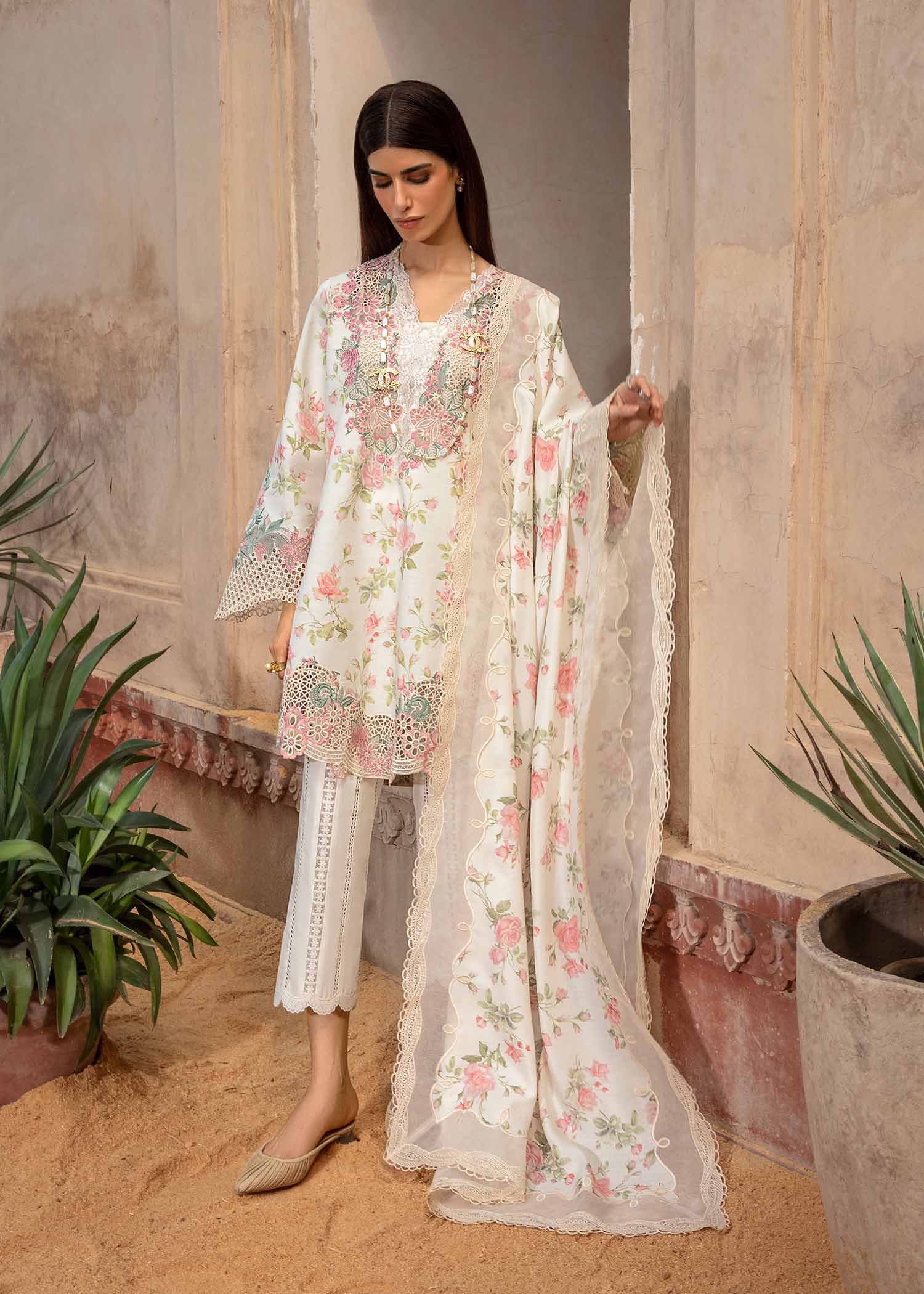 CRIMSON | A FLOWER NAMED PEACE | UNSTITCHED LAWN 3PC