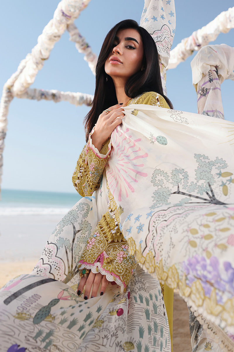 QALAMKAR | HIRA | UNSTITCHED LAWN 3PC