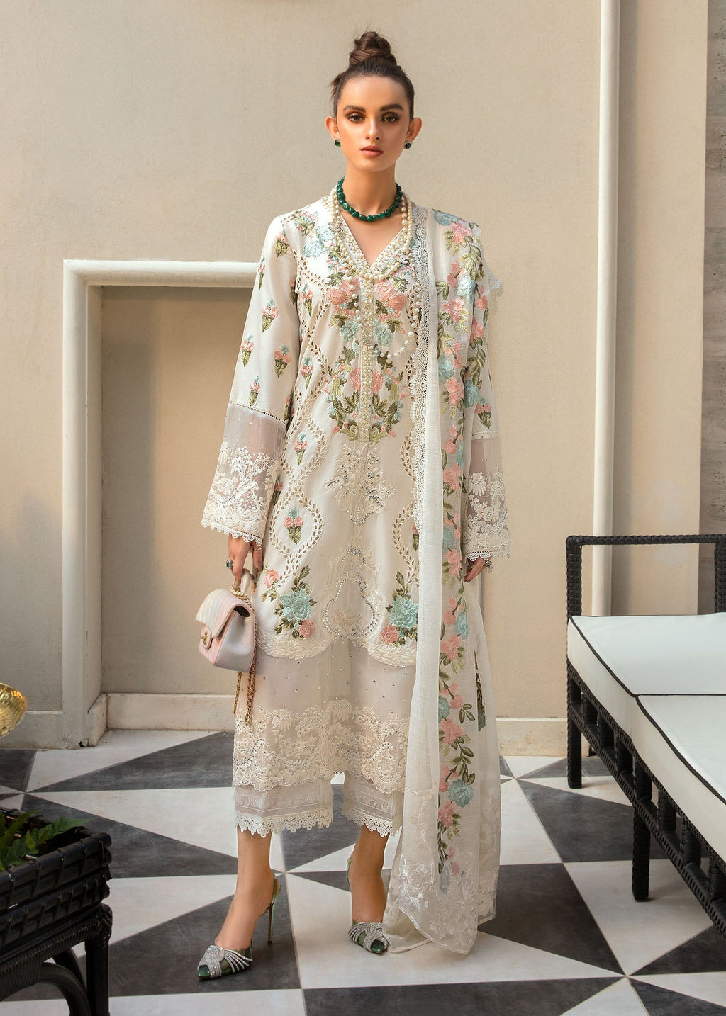 CRIMSON | Monsoon Blooms | UNSTITCHED LAWN 3PC