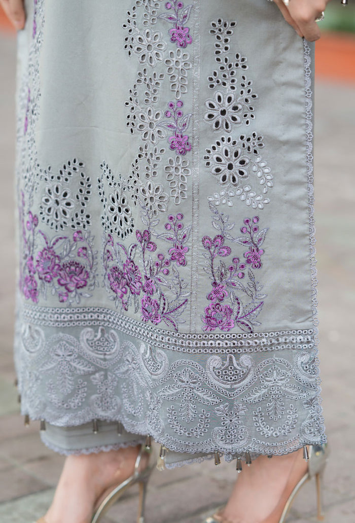 LIBAAS | GREY | UNSTITCHED LAWN 3PC