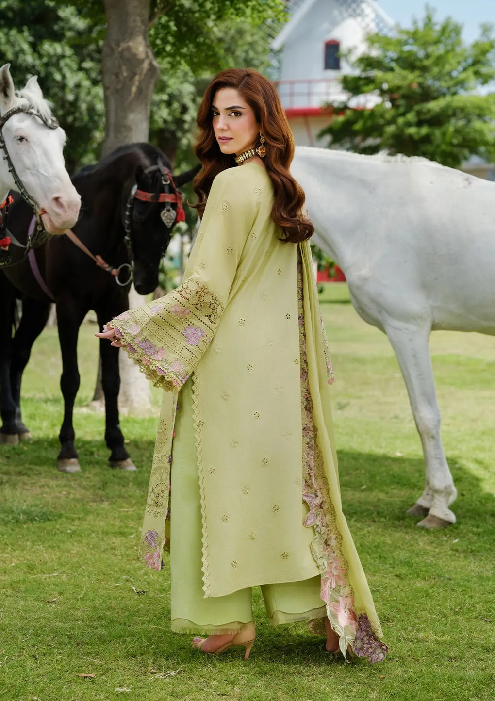 ELAF | PISTACIA | APPLE GREEN | UNSTITCHED LAWN 3PC
