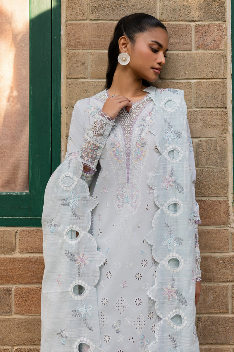 QALAMKAR | LUNE | UNSTITCHED LAWN 3PC