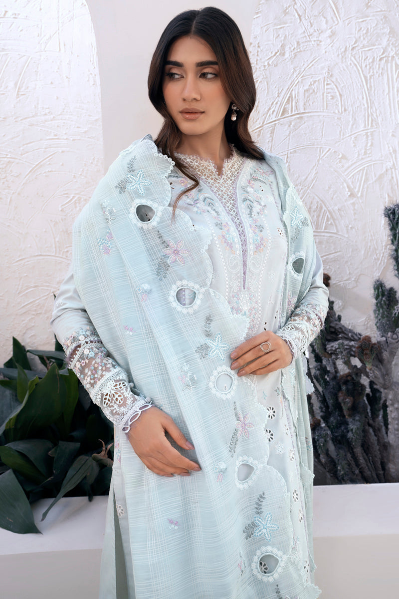 QALAMKAR | LUNE | UNSTITCHED LAWN 3PC