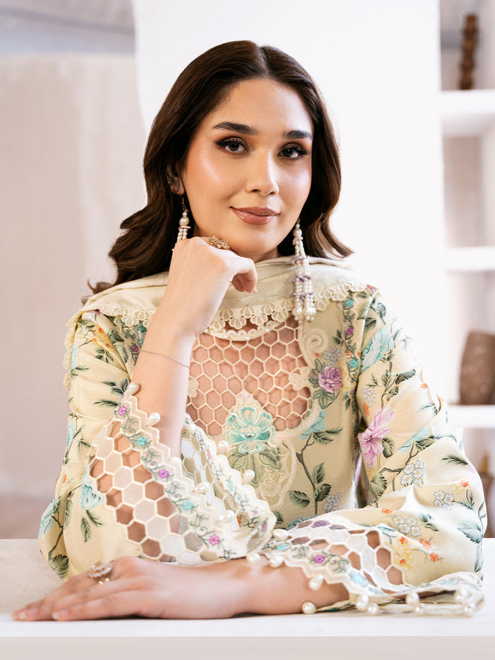 BIN ILYAS | NOURA | UNSTITCHED SUMMER LAWN 3PC
