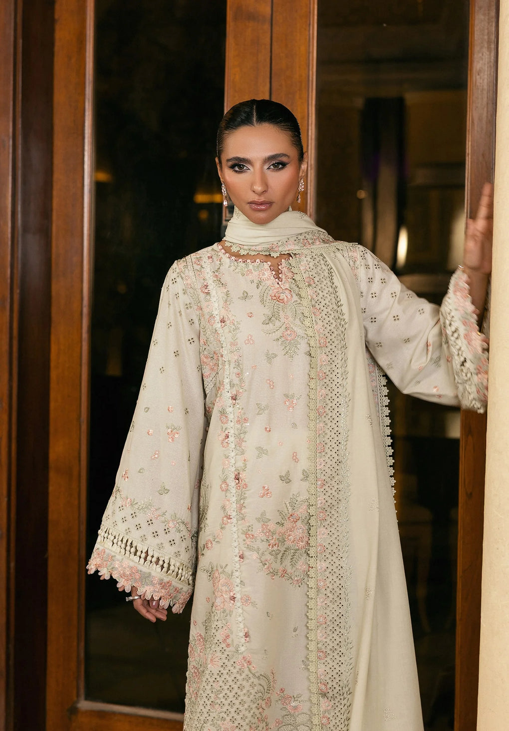ELAF | PEARLOSA | LAWN UNSTITCHED 3PC