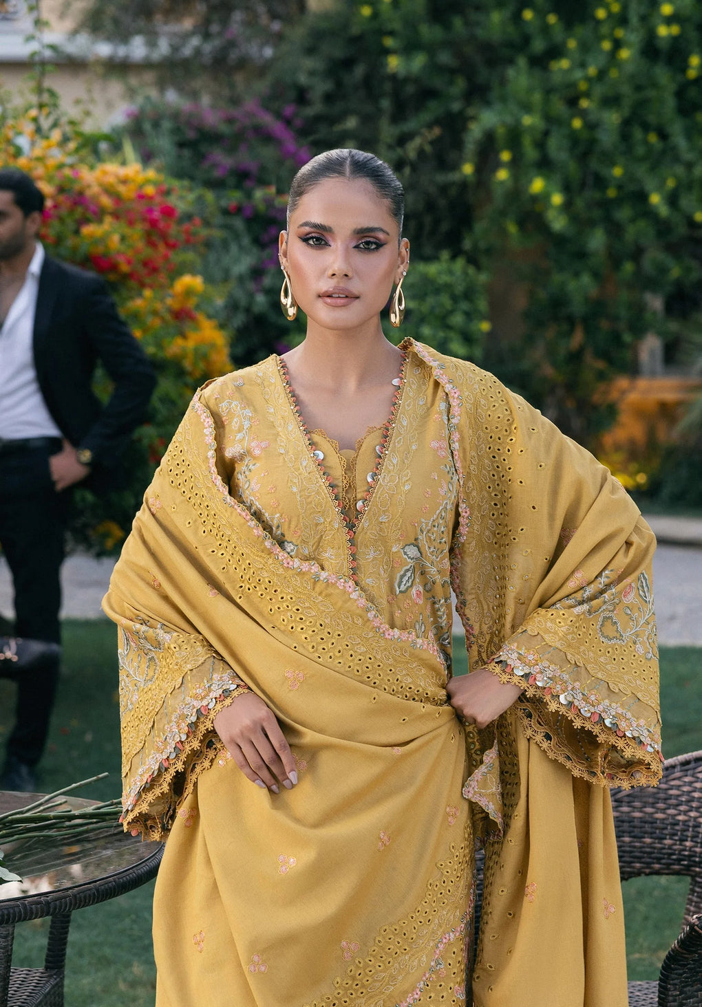 ELAF | GOLD | UNSTITCHED LAWN 3PC