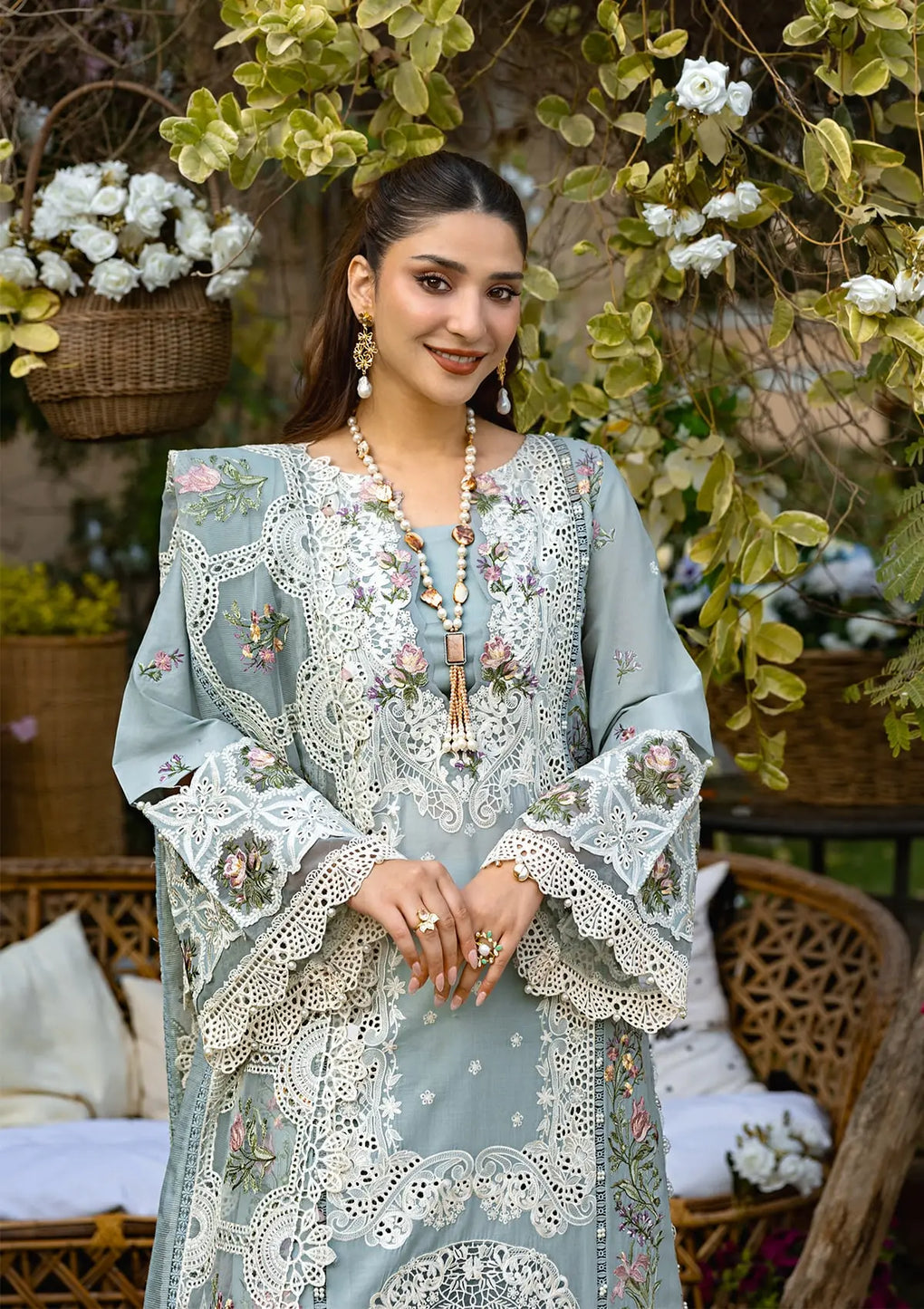 ELAF | SAMAA |UNSTITCHED  LAWN 3PC