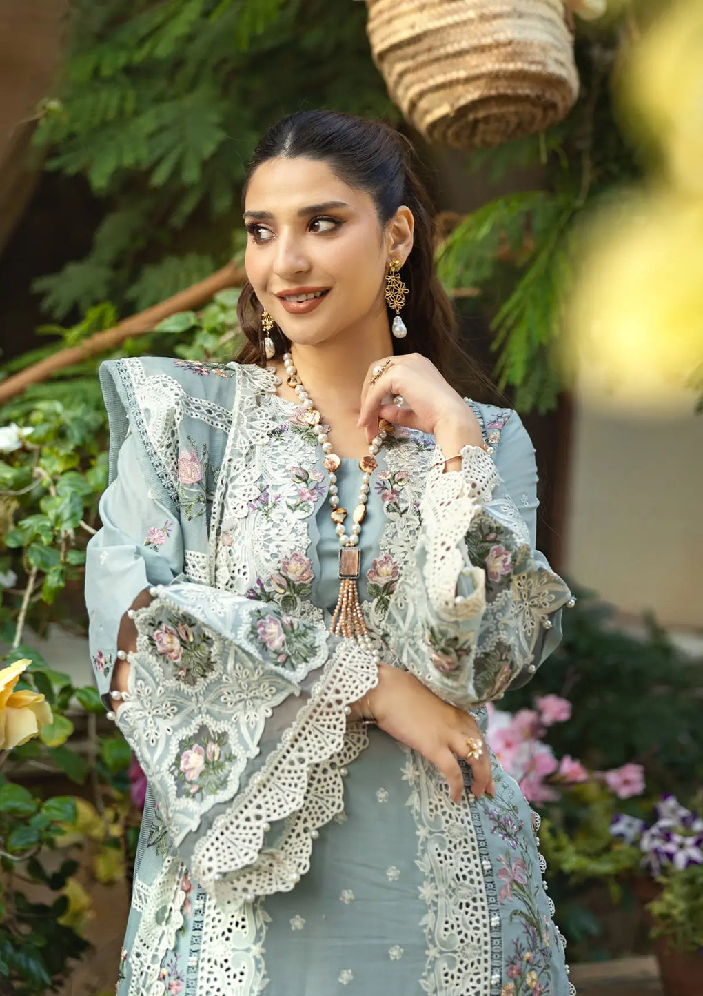 ELAF | SAMAA |UNSTITCHED  LAWN 3PC