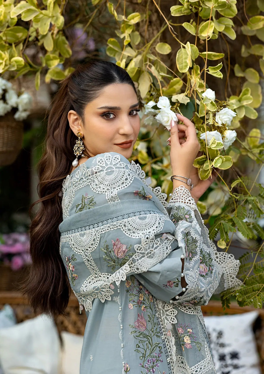 ELAF | SAMAA |UNSTITCHED  LAWN 3PC